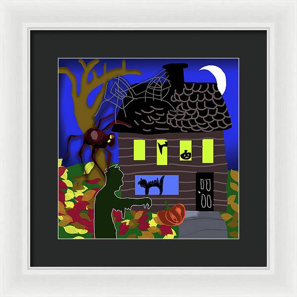 Haunted House - Framed Print