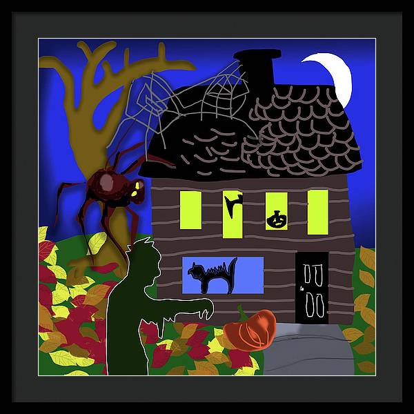 Haunted House - Framed Print