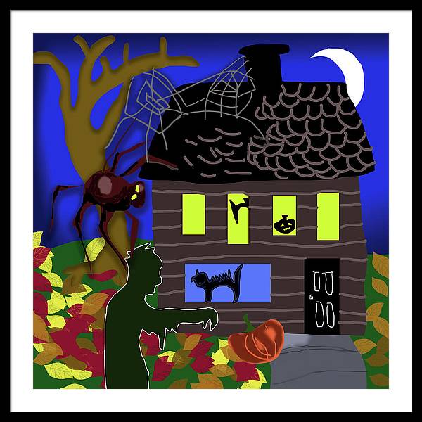 Haunted House - Framed Print