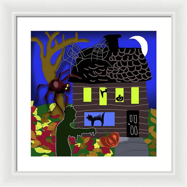 Haunted House - Framed Print