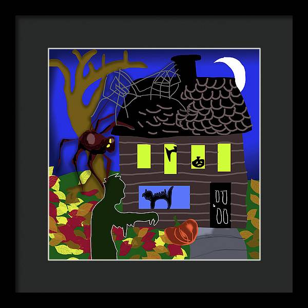 Haunted House - Framed Print