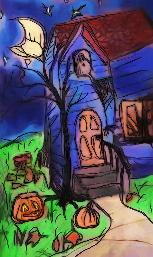 Haunted House 1 Digital Image Download