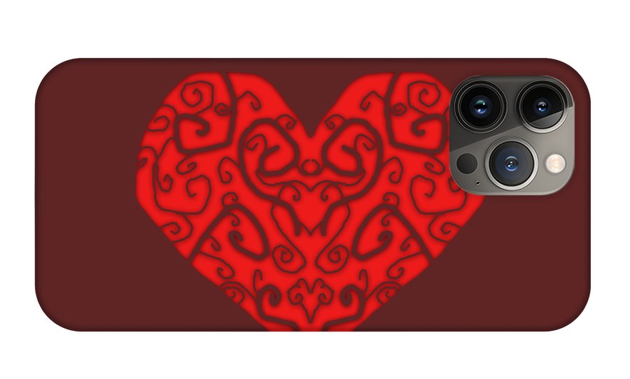 Heart Swirls - Phone Case