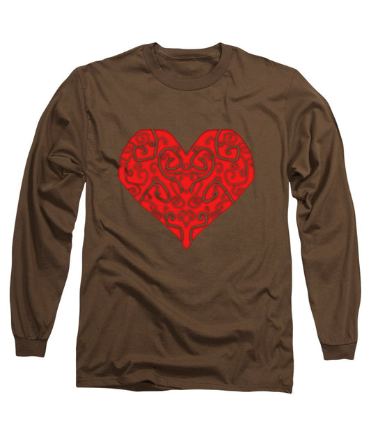 Heart Swirls - Long Sleeve T-Shirt