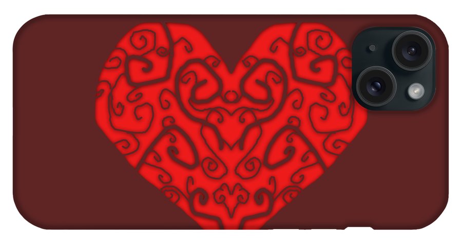 Heart Swirls - Phone Case