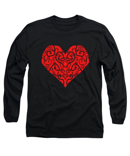 Heart Swirls - Long Sleeve T-Shirt