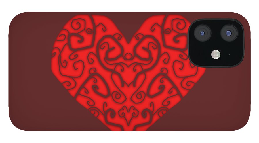 Heart Swirls - Phone Case
