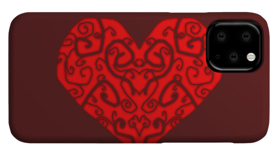 Heart Swirls - Phone Case
