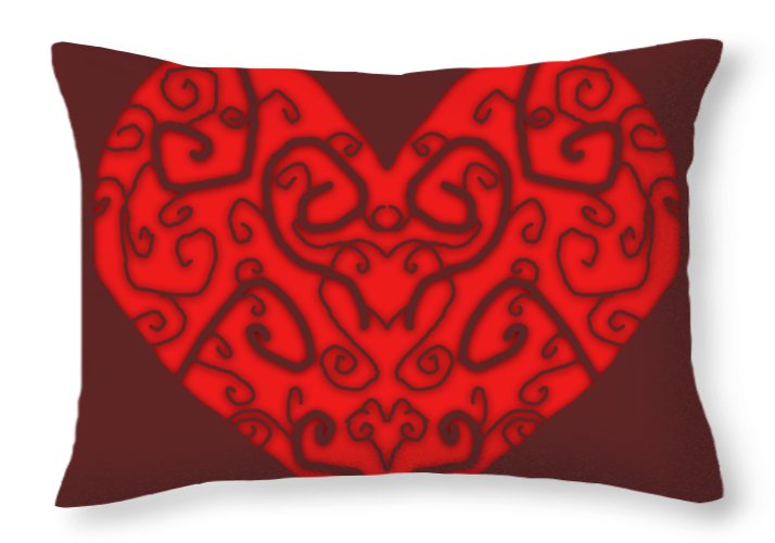 Heart Swirls - Throw Pillow