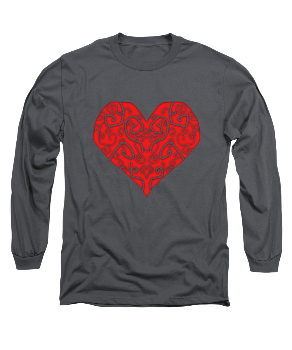 Heart Swirls - Long Sleeve T-Shirt