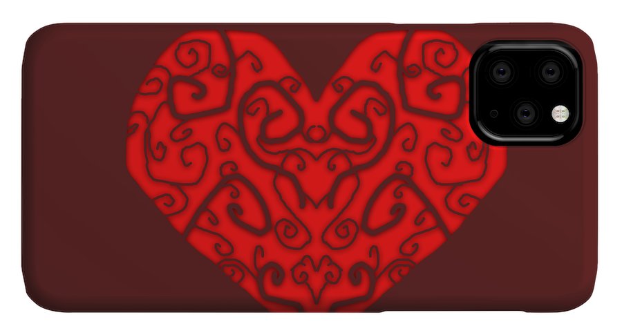 Heart Swirls - Phone Case