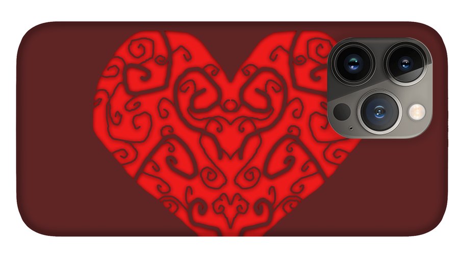 Heart Swirls - Phone Case