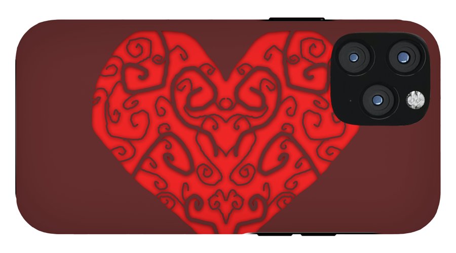 Heart Swirls - Phone Case