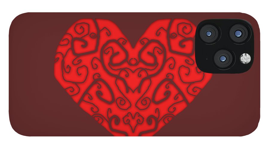 Heart Swirls - Phone Case