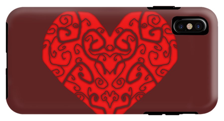 Heart Swirls - Phone Case