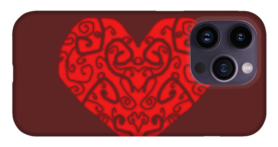 Heart Swirls - Phone Case
