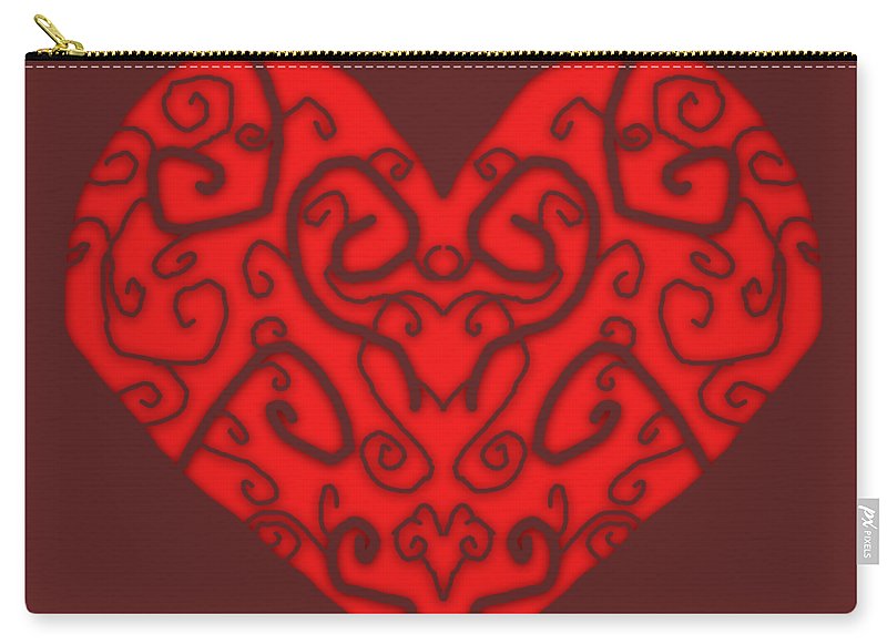 Heart Swirls - Carry-All Pouch