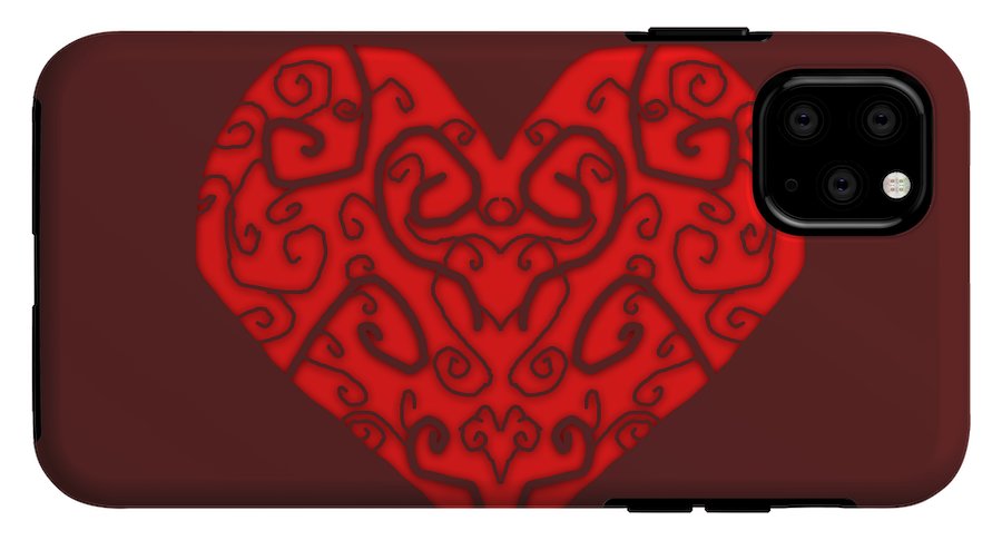 Heart Swirls - Phone Case