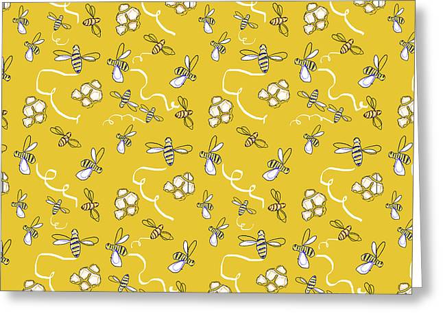 Honey Bees - Greeting Card