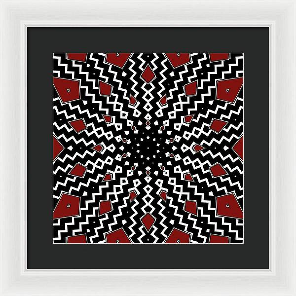 Hyperspace Kaleidoscope - Framed Print