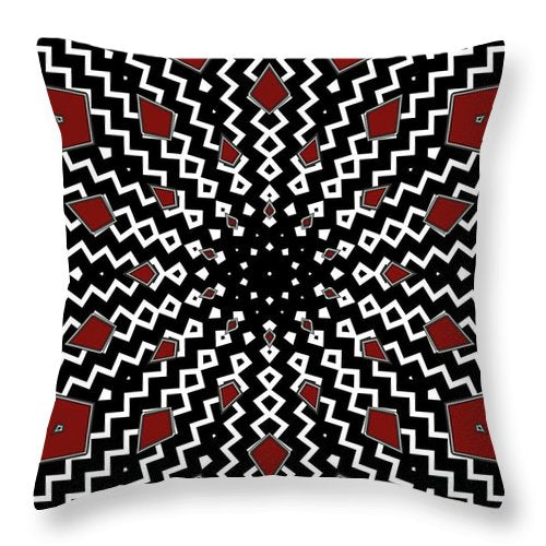 Hyperspace Kaleidoscope - Throw Pillow