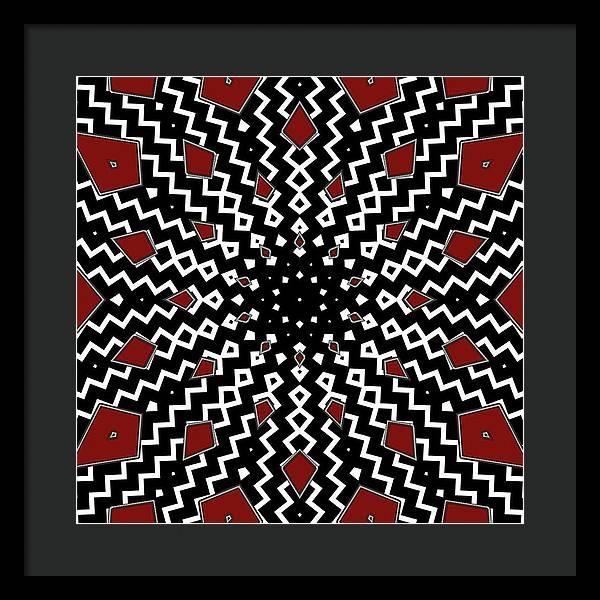 Hyperspace Kaleidoscope - Framed Print