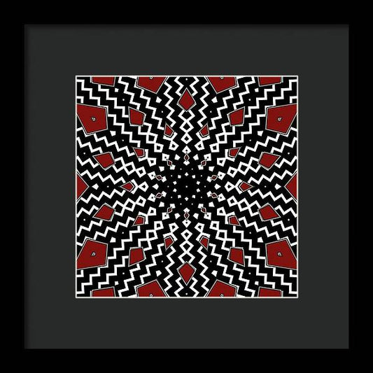 Hyperspace Kaleidoscope - Framed Print