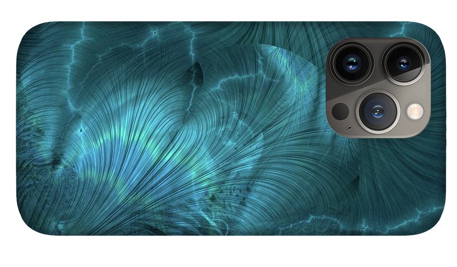 I gOt Memories Blue Metallic Abstract - Phone Case