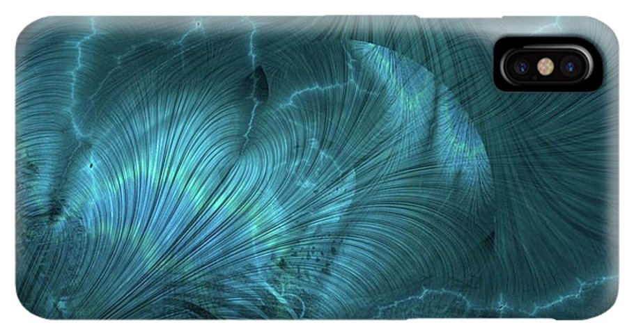 I gOt Memories Blue Metallic Abstract - Phone Case