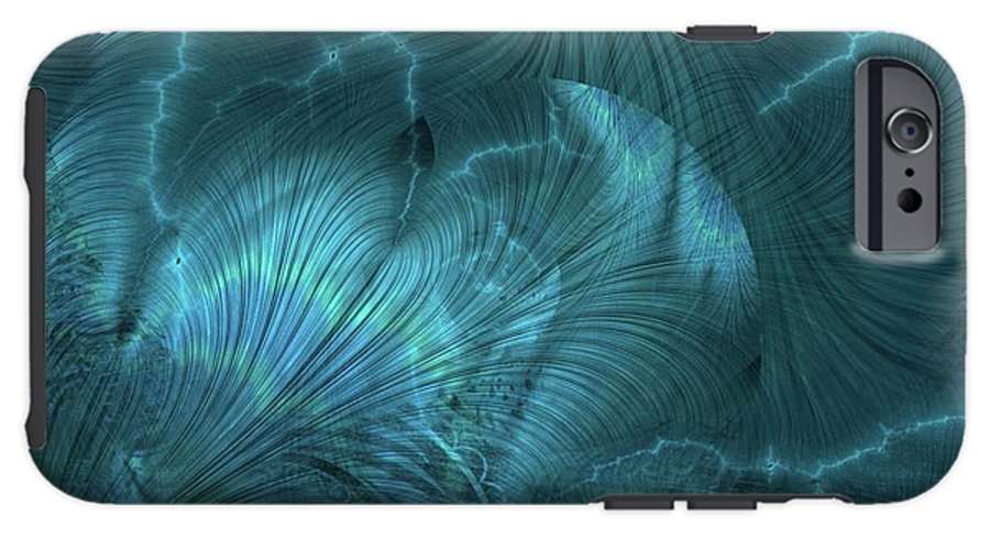 I gOt Memories Blue Metallic Abstract - Phone Case