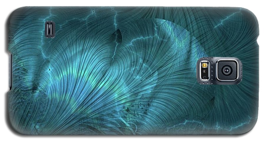 I gOt Memories Blue Metallic Abstract - Phone Case