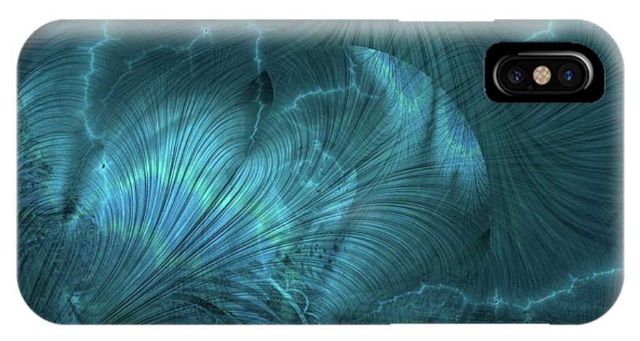 I gOt Memories Blue Metallic Abstract - Phone Case
