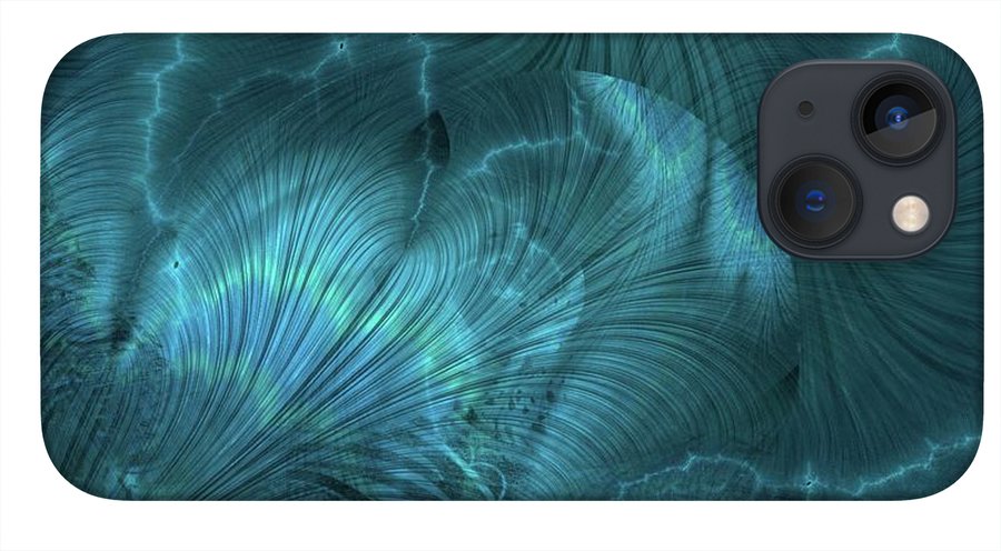 I gOt Memories Blue Metallic Abstract - Phone Case