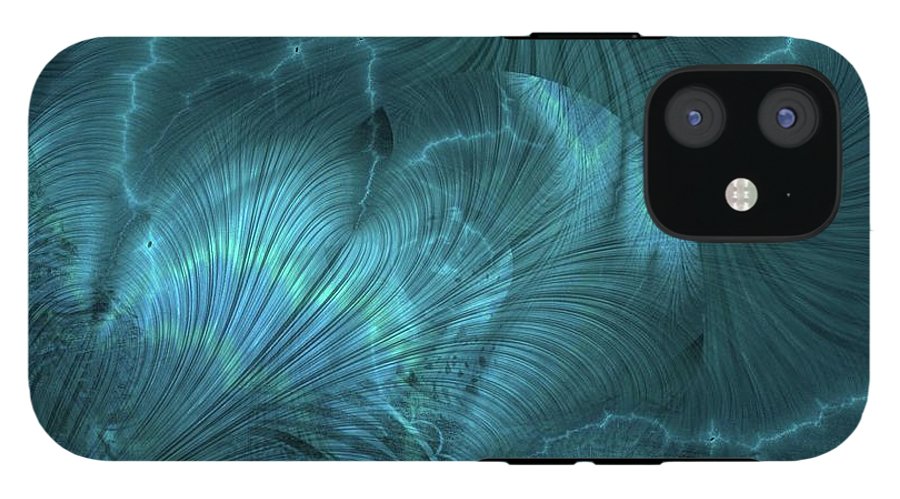 I gOt Memories Blue Metallic Abstract - Phone Case