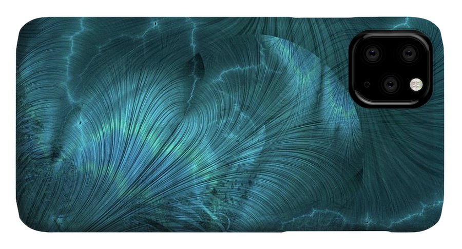 I gOt Memories Blue Metallic Abstract - Phone Case