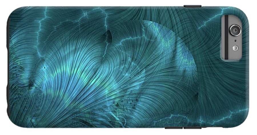 I gOt Memories Blue Metallic Abstract - Phone Case