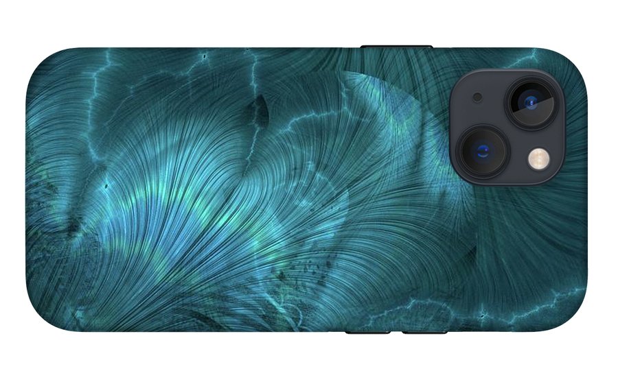 I gOt Memories Blue Metallic Abstract - Phone Case
