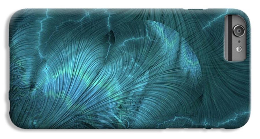 I gOt Memories Blue Metallic Abstract - Phone Case