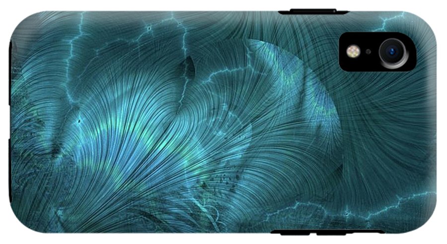 I gOt Memories Blue Metallic Abstract - Phone Case