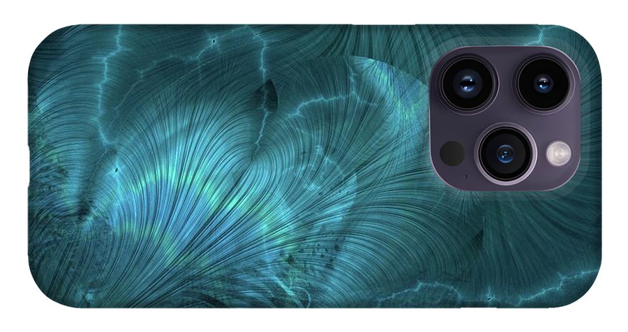 I gOt Memories Blue Metallic Abstract - Phone Case