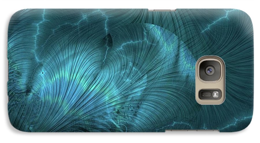I gOt Memories Blue Metallic Abstract - Phone Case