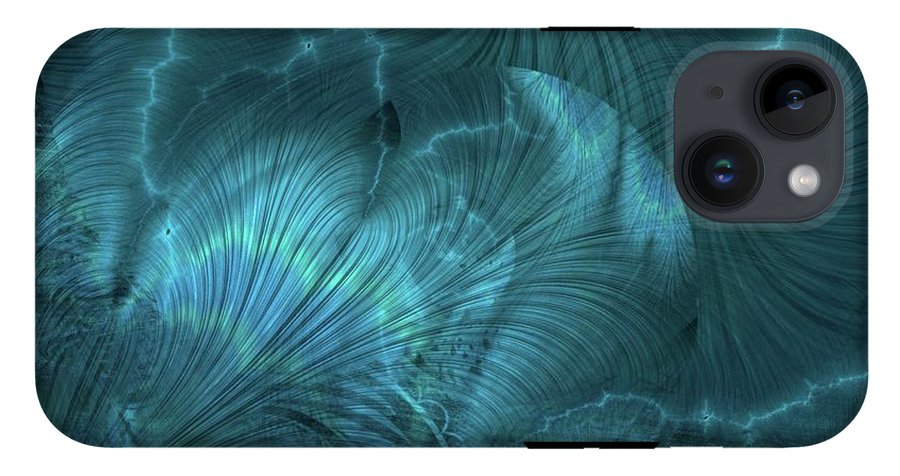 I gOt Memories Blue Metallic Abstract - Phone Case