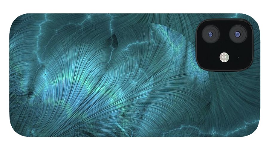 I gOt Memories Blue Metallic Abstract - Phone Case