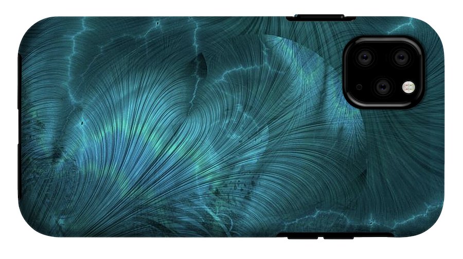 I gOt Memories Blue Metallic Abstract - Phone Case