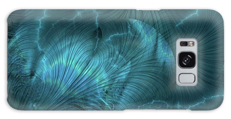 I gOt Memories Blue Metallic Abstract - Phone Case