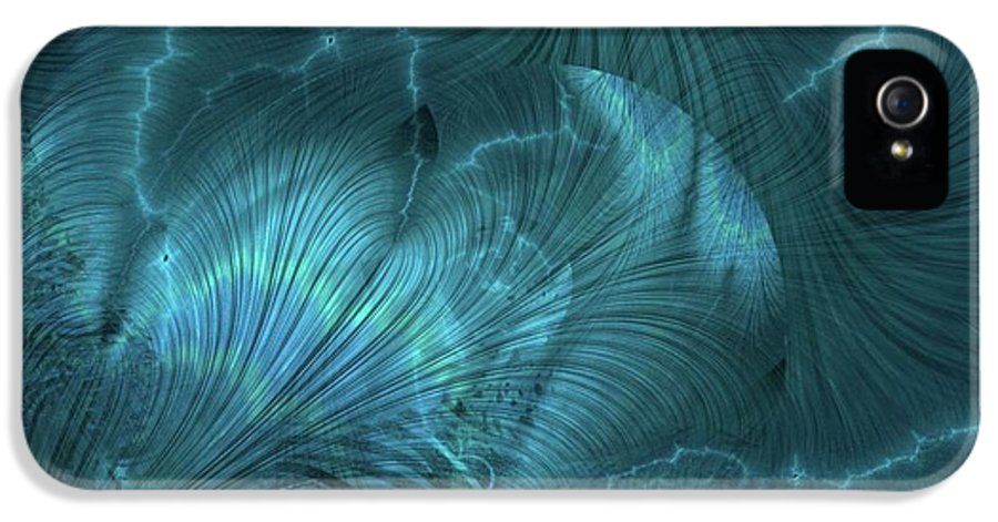 I gOt Memories Blue Metallic Abstract - Phone Case