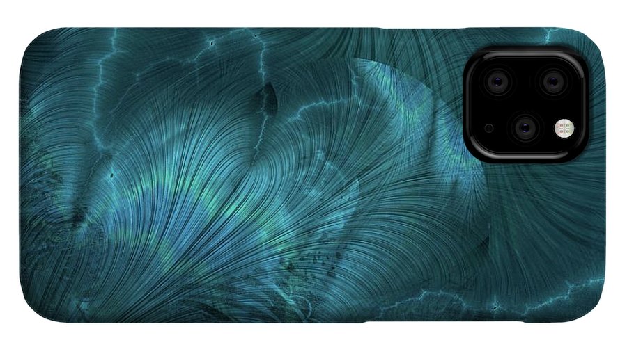 I gOt Memories Blue Metallic Abstract - Phone Case