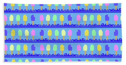Ice Cream Bars Pattern - Beach Towel