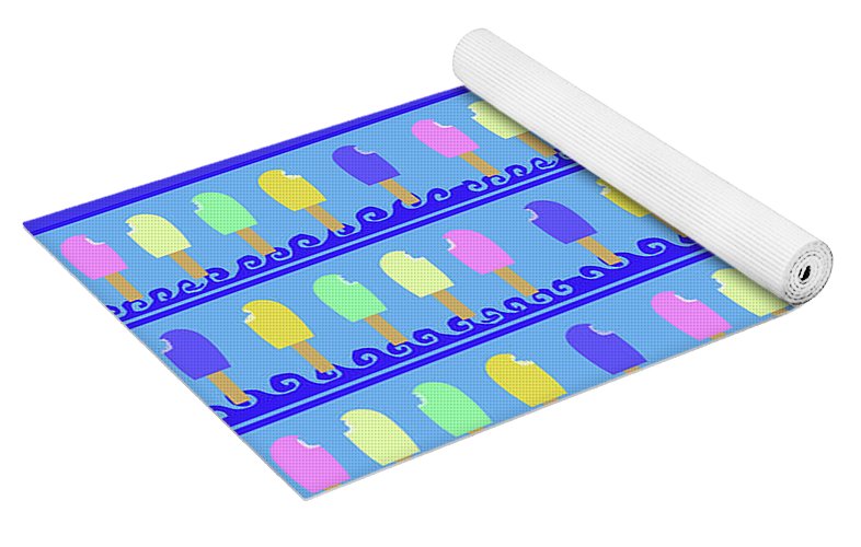 Ice Cream Bars Pattern - Yoga Mat