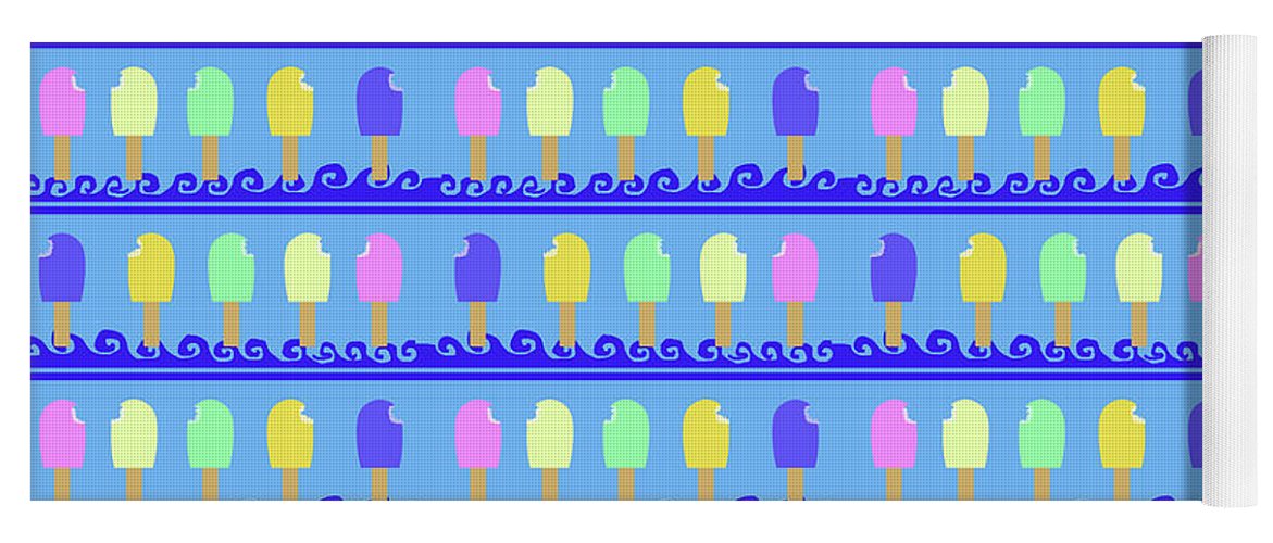 Ice Cream Bars Pattern - Yoga Mat